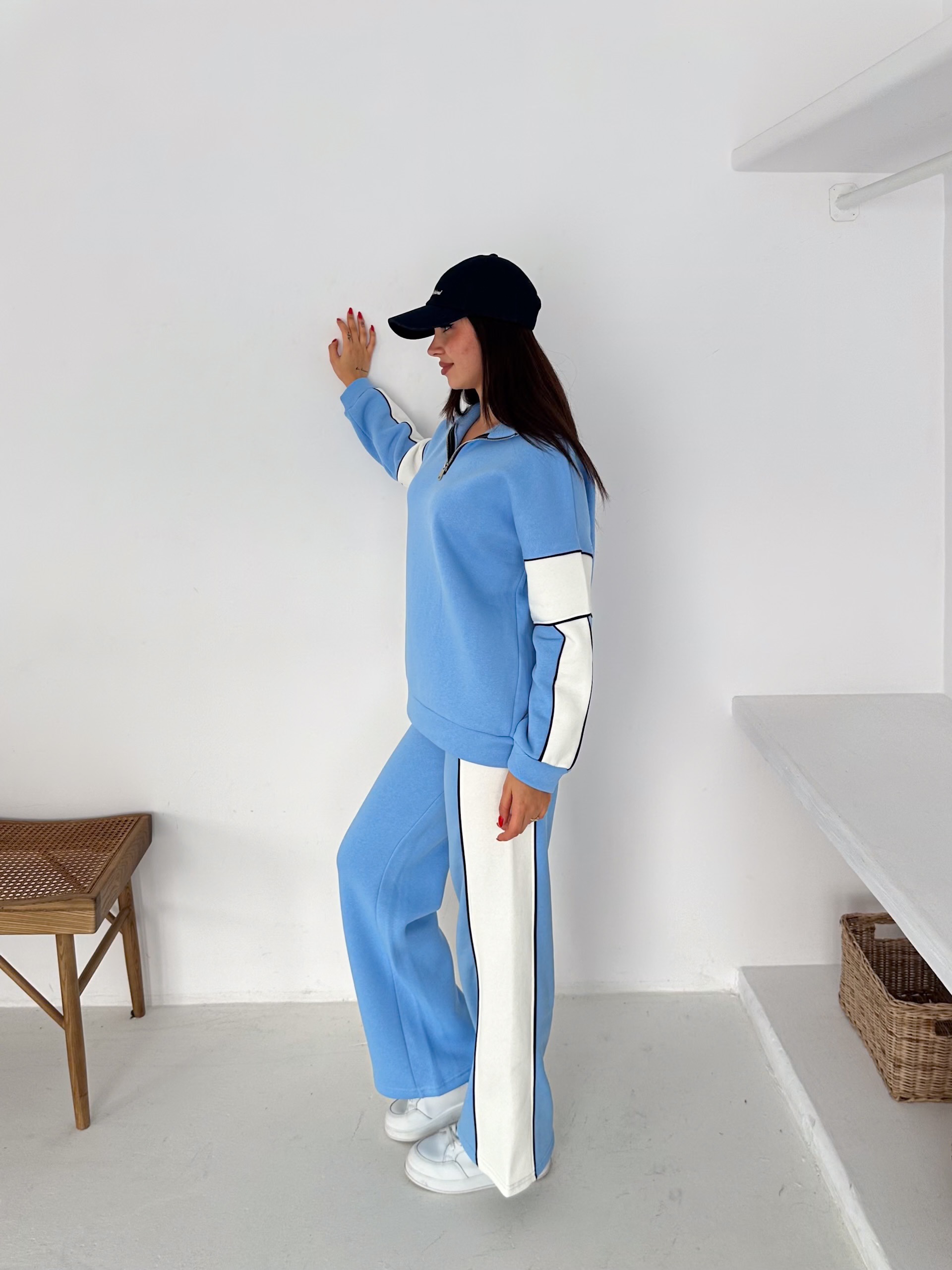 KAPÜŞONLU CEKET MODAL KUMAŞ TAKIM